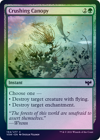 Crushing Canopy 194 277 Foil Crushing Canopy 194 277 Foil