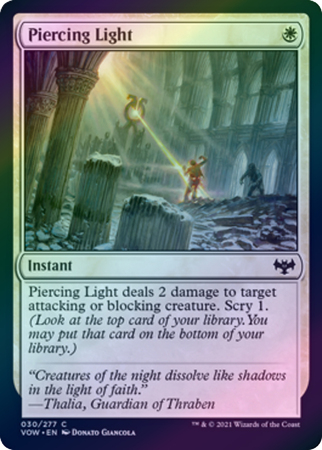Piercing Light 030 277 Foil Innistrad Crimson Vow Foil Singles Piercing Light 030 277 Foil Innistrad Crimson Vow Foil Singles