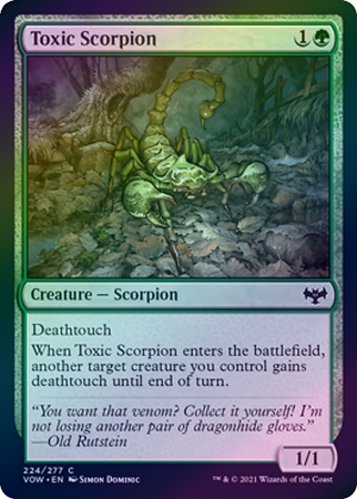 Toxic Scorpion 224 277 Foil Toxic Scorpion 224 277 Foil