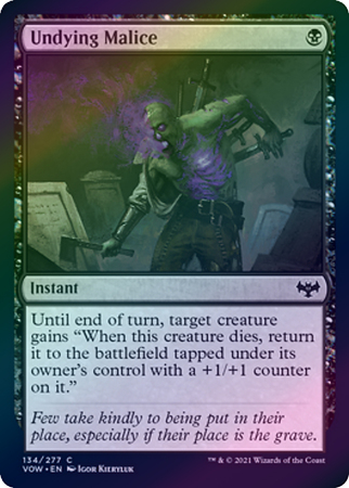 Undying Malice 134 277 Foil Innistrad Crimson Vow Foil Singles Undying Malice 134 277 Foil Innistrad Crimson Vow Foil Singles