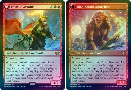Volatile Arsonist Dire Strain Anarchist 181 277 Foil Innistrad Crimson Vow Foil Singles Volatile Arsonist Dire Strain Anarchist 181 277 Foil Innistrad Crimson Vow Foil Singles