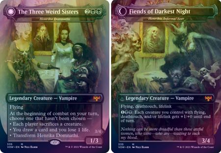 The Three Weird Sisters Henrika Domnathi Fiends of Darkest Night 335 Foil 