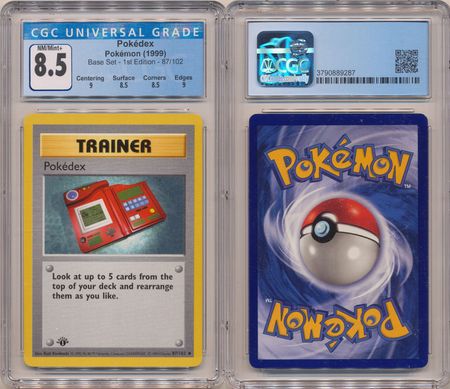 Pokedex for a Graded Pokemon Card