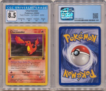 1st Edition Charmander #50/82 Team Rocket NM 2000 Pokemon Cards 
