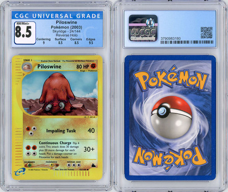 Piloswine 24 144 CGC 8 5 NM Mint Rare Reverse Holo Skyridge 3180 Skyridge Reverse Holo Singles Piloswine 24 144 CGC 8 5 NM Mint Rare Reverse Holo Skyridge 3180 Skyridge Reverse Holo Singles