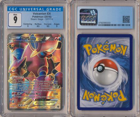 Volcanion EX 107 114 CGC 9 Mint Full Art Ultra Rare Steam Siege 5333 XY Steam Siege Singles Volcanion EX 107 114 CGC 9 Mint Full Art Ultra Rare Steam Siege 5333 XY Steam Siege Singles
