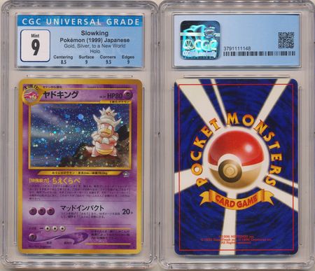 Slowking CGC 9 Mint Japanese Gold Silver to a New World 1148 Neo Genesis Japanese Slowking CGC 9 Mint Japanese Gold Silver to a New World 1148 Neo Genesis Japanese