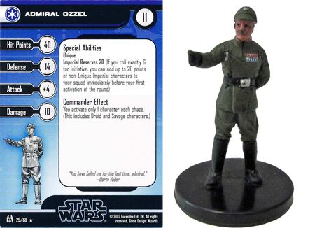 Star Wars Miniatures The Force Unleashed STAR DESTROYER OFFICER #40 