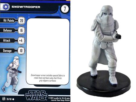 Star Wars Miniatures Force Unleashed RAXUS PRIME TROOPER #38 Stormtrooper 