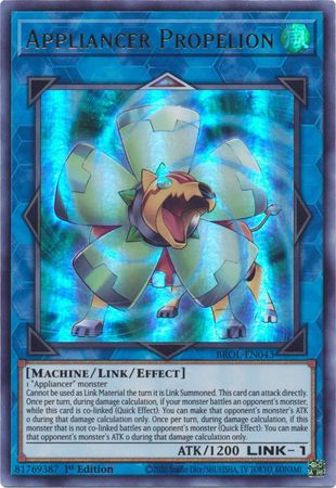 Appliancer Propelion BROL EN043 Ultra Rare 1st Edition Brothers of Legend 1st Edition Singles Appliancer Propelion BROL EN043 Ultra Rare 1st Edition Brothers of Legend 1st Edition Singles