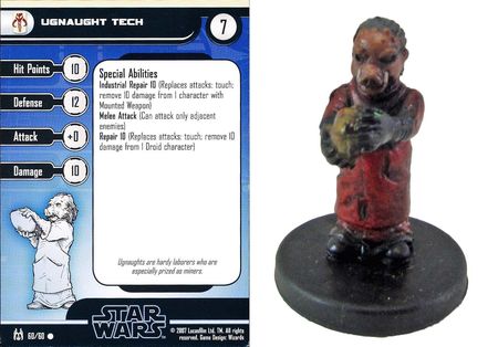 STAR WARS MINIATURES UGNAUGHT TECH FORCE UNLEASHED 
