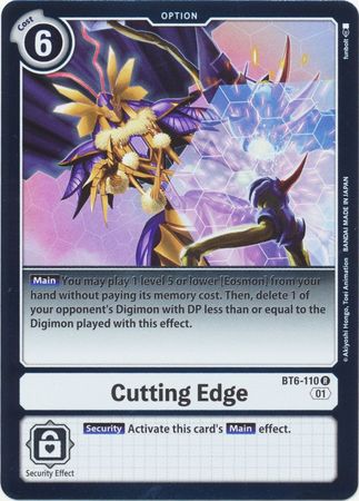 Cutting Edge BT6 110 Rare BT06 Singles Cutting Edge BT6 110 Rare BT06 Singles