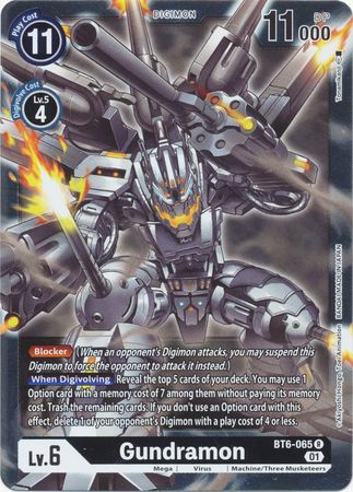 Gundramon BT6 065 Rare BT06 Singles Gundramon BT6 065 Rare BT06 Singles