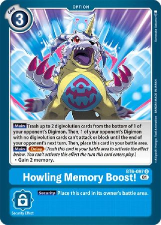 Howling Memory Boost BT6 097 Uncommon BT06 Singles Howling Memory Boost BT6 097 Uncommon BT06 Singles
