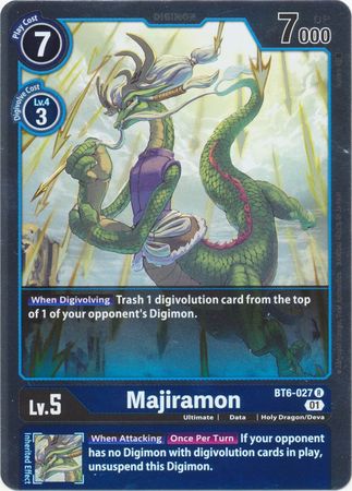 Majiramon BT6 027 Rare Majiramon BT6 027 Rare