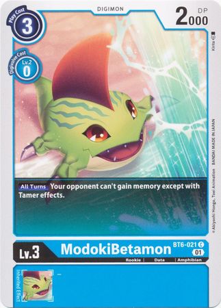 ModokiBetamon BT6 021 Common ModokiBetamon BT6 021 Common