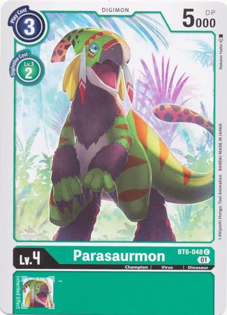 Parasaurmon BT6 048 Common Double Diamond BT06 Singles Parasaurmon BT6 048 Common Double Diamond BT06 Singles
