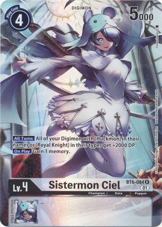 Digimon Card Game - Rare Sistermon Ciel Alternative Art BT6-084 