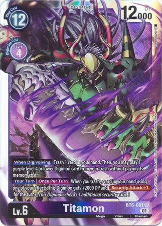 Titamon BT6 081 Super Rare Titamon BT6 081 Super Rare