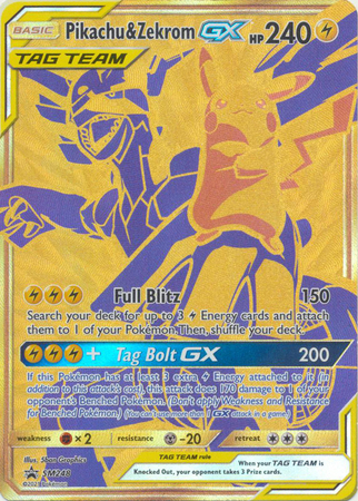 Pop 1 - Gold Pikachu Zekrom Gx! : r/pkmntcgcollections