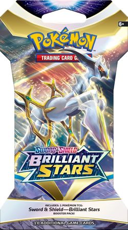 Sword & Shield Brilliant Stars Sleeved Booster Pack (Pokemon)