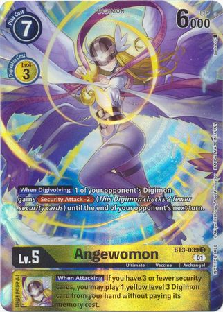 Angewomon BT3 039 R 1 Year Anniversary Box Topper Promo Angewomon BT3 039 R 1 Year Anniversary Box Topper Promo