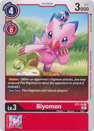 Biyomon ST7 04 Common Starter Deck 07 Gallantmon Biyomon ST7 04 Common Starter Deck 07 Gallantmon