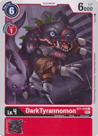 DarkTyrannomon Alternate Art BT1 019 Common DarkTyrannomon Alternate Art BT1 019 Common