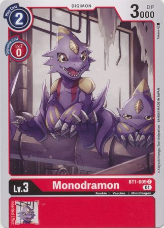 Monodramon Alternate Art BT1 009 Common Monodramon Alternate Art BT1 009 Common