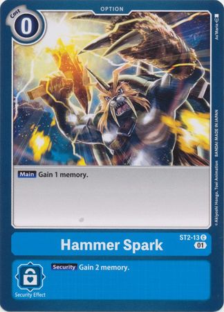 Hammer Spark Alternate Art ST2 13 Common Hammer Spark Alternate Art ST2 13 Common
