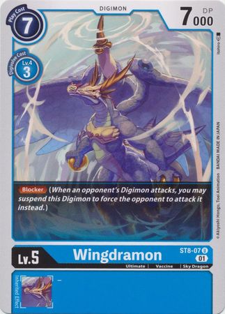 Wingdramon ST8 07 Uncommon Wingdramon ST8 07 Uncommon