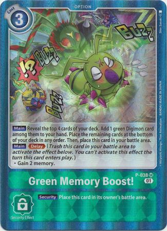 Green Memory Boost! - All Digimon Promos - Digimon 