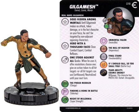 Gilgamesh 018 Rare Eternals Movie Gravity Feed Marvel Heroclix