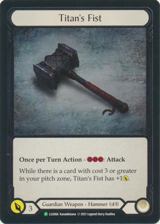 Titan s Fist LGS066 Cold Foil Promo Titan s Fist LGS066 Cold Foil Promo