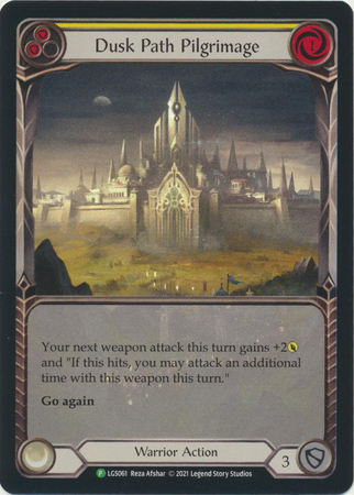 Dusk Path Pilgrimage Yellow LGS061 Rainbow Foil Promo Dusk Path Pilgrimage Yellow LGS061 Rainbow Foil Promo