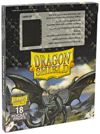 Dragon Shield 18 Pocket Side Loaded Binder Pages AT 10301 Binders Portfolios Dragon Shield 18 Pocket Side Loaded Binder Pages AT 10301 Binders Portfolios