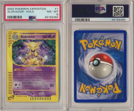 Alakazam 1 165 PSA 8 NM MT Holo Rare Expedition 5460 Expedition Singles Alakazam 1 165 PSA 8 NM MT Holo Rare Expedition 5460 Expedition Singles