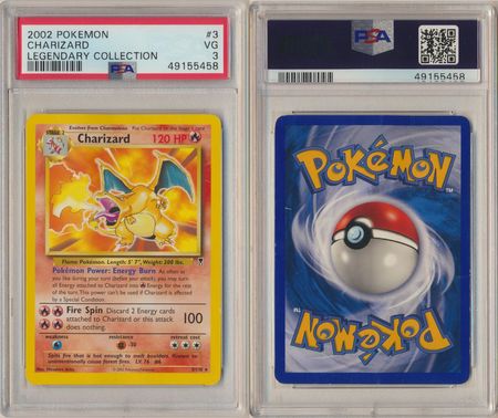 Charizard 3 110 PSA 3 VG Rare Legendary Collection 5458 Charizard 3 110 PSA 3 VG Rare Legendary Collection 5458