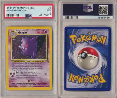 Gengar Holo - Fossil Pokémon card 5/62