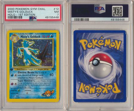 Misty s Golduck 12 132 PSA 7 NM Holo Rare 1st Edition Gym Challenge 5448 Misty s Golduck 12 132 PSA 7 NM Holo Rare 1st Edition Gym Challenge 5448