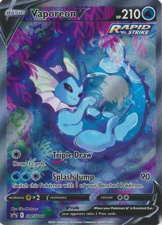 Carta Pokémon Vaporeon Vmax Promo Original Copag