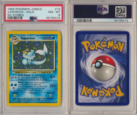 vaporeon 12 64 psa 8