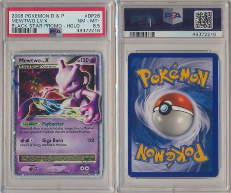 Mewtwo LV X HOLO RARE DP28 (PSA 10 GRADED GEM MINT) DP