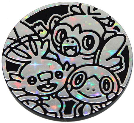 Pokemon Galar Region Starters Collectible Coin (Silver Star Holofoil)