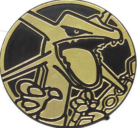 Rayquaza Large Coin Gold Mirror Holofoil