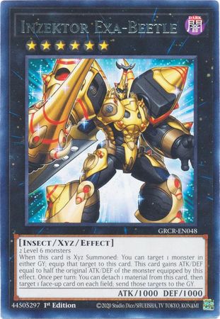 Inzektor Exa Beetle GRCR EN048 Rare 1st Edition The Grand Creators 1st Edition Singles Inzektor Exa Beetle GRCR EN048 Rare 1st Edition The Grand Creators 1st Edition Singles
