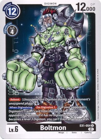 Boltmon EX1 054 Uncommon Classic Collection Theme Booster EX01 Singles Boltmon EX1 054 Uncommon Classic Collection Theme Booster EX01 Singles
