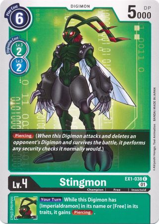 Stingmon EX1 038 Common Stingmon EX1 038 Common