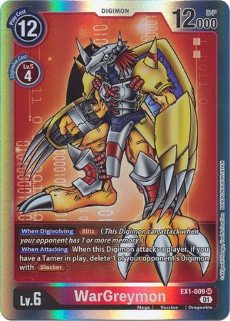 WarGreymon EX1 009 Super Rare WarGreymon EX1 009 Super Rare
