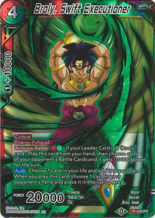 Broly Swift Executioner Gold Stamped P 205 Uncommon Broly Swift Executioner Gold Stamped P 205 Uncommon
